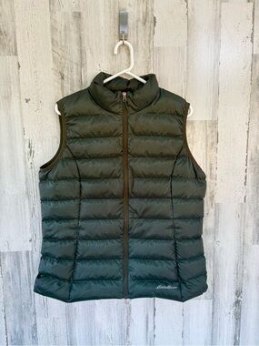 Eddie Bauer Women’s Size XL Downlight 650 Fill Full Zip Puffer Vest